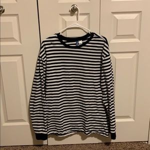 H and M, striped long sleeve.